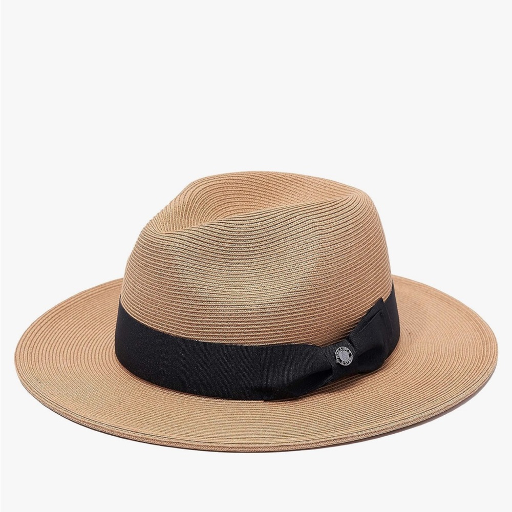 Pineapple&Star UNISEX Sun Straw Fedora Beach Hat Fine Braid UPF50+  NWT